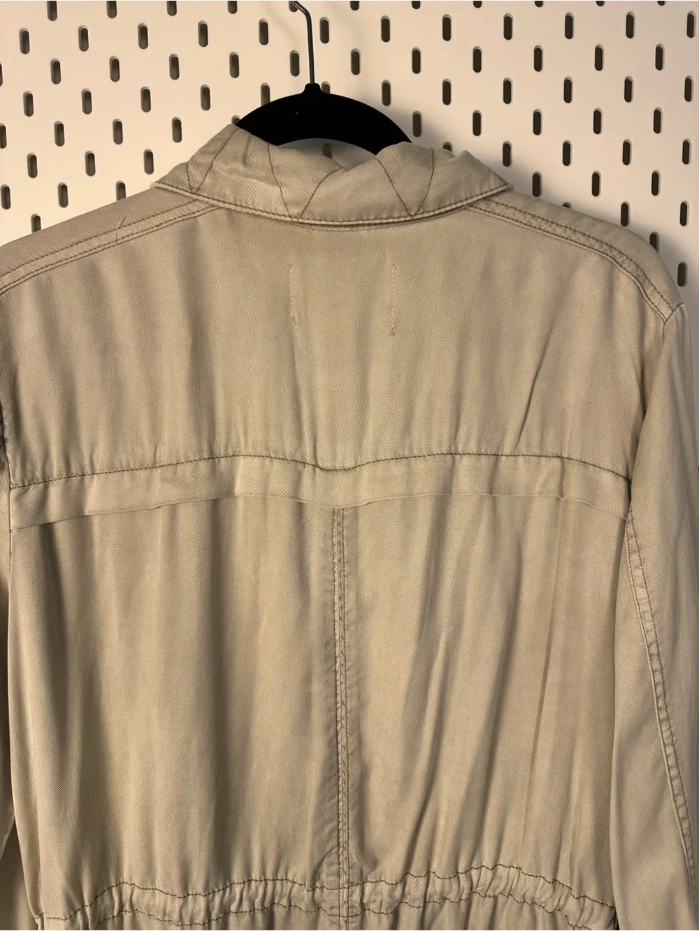 Anthropologie Manto Field‎ Jacket, Khaki Size Large Lightweight Drawstring Waist